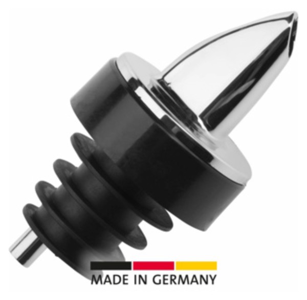 Ausgiesser Jet-Pour mit Deko-Ring verchromt