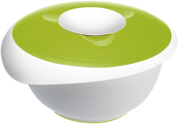 Rührschüssel mit Spritzschutz, apf.grün, 28.5x27x14cm, 3.5l