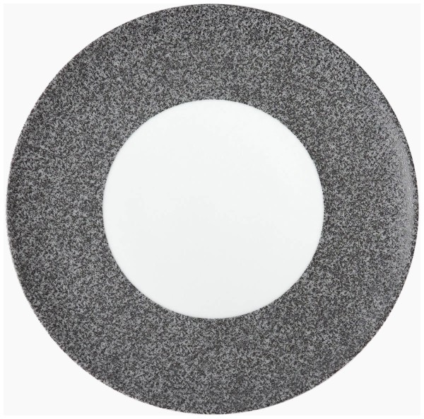 Raw Teller flach coupe D28cm granitgrau