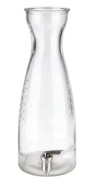 Behälter aus Glas mit Zapfhahn, D15.5cm, H42cm, 4.5L