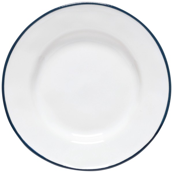 Beja Vorspeisenteller D14.8cm H2.4cm weiss-blau