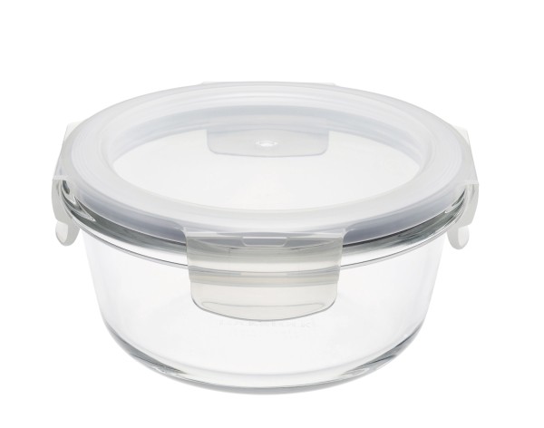 Ofenglasbehälter mit Deckel rund 0.38lt D10cm H6.5cm