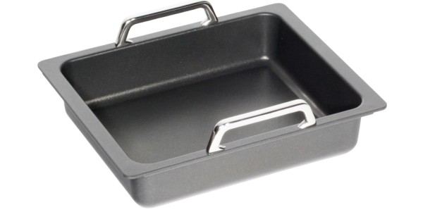 Bratplatte tief Induk. GN 1/2, Höhe 5.5cm m. Griffen