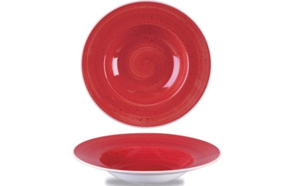 Stonecast Berry Red Teller tief Fahne 24cm