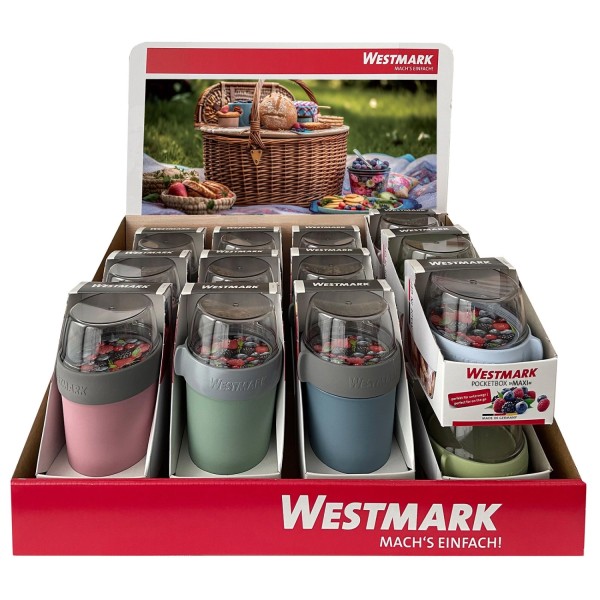 Display Tray ToGo 9Stk. Lunchpot, 6Stk. Pocketbox
