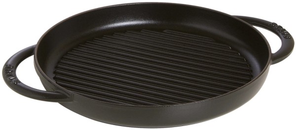 Pure Grillpfanne rund, schwarz D26cm
