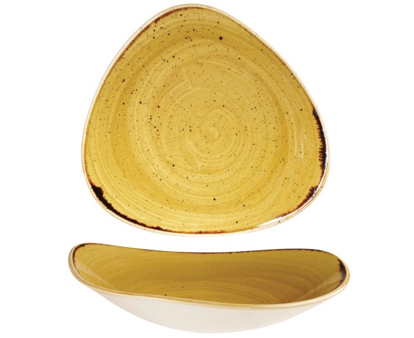 Stonecast Mustard Triangel Schüssel 23.5cm