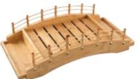 Sushi Brücke, Holz, 52x26x15 cm