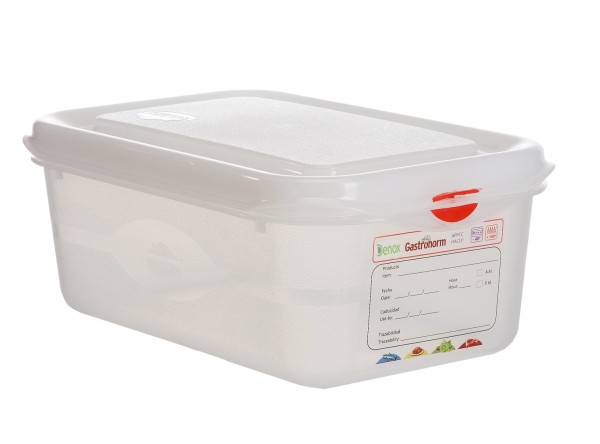 Frischhaltebox GN1/4 10cm 2.8lt mit Deckel und Clips