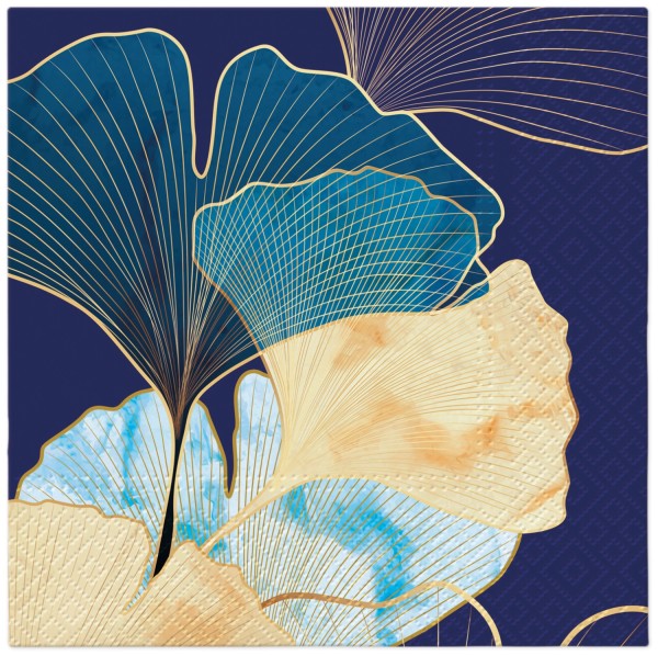 Servietten Lunch 20x Stylish Ginko 33x33cm