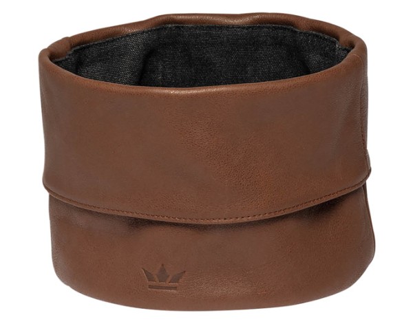 Brotkorb Leder vintage cognac
