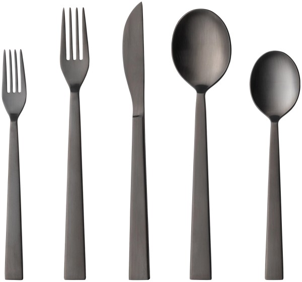 Sen Besteckset 5tlg 18/10 schwarz