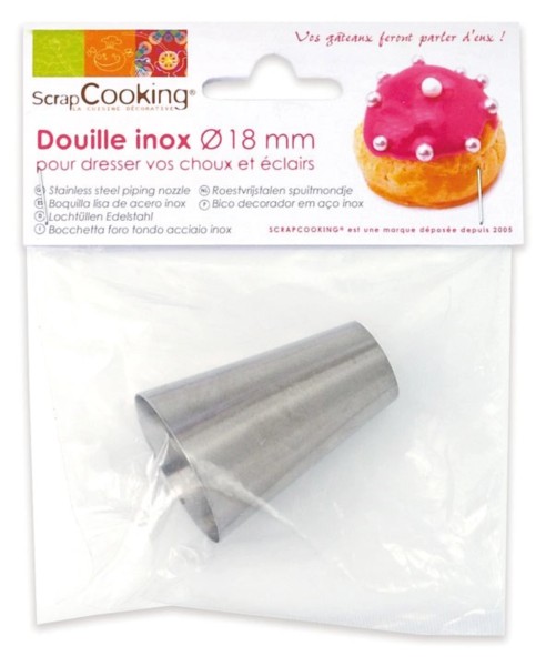 Spritztülle Edelstahl rund D18mm