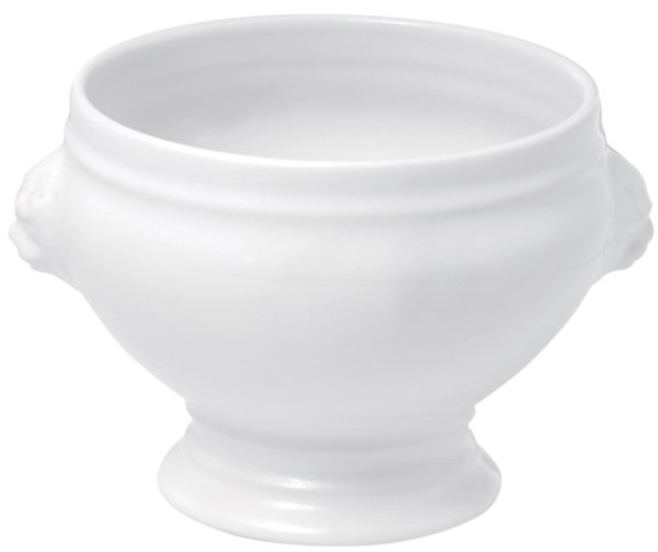 Löwenkopf Suppenschüssel 25cl, weiss