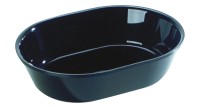Ovale Schüssel 2/7 26.5x20x6.5cm schwarz