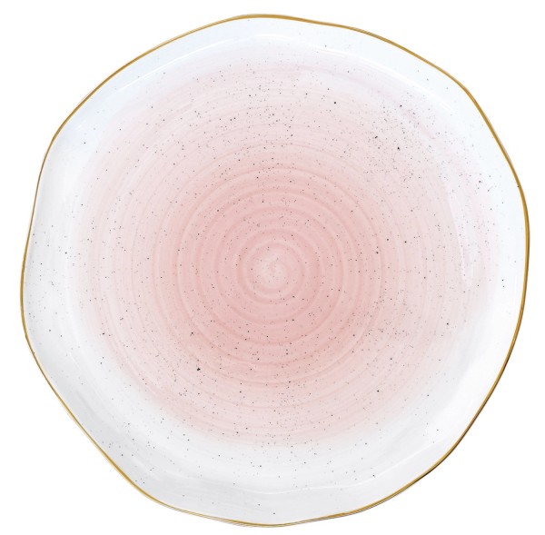 Artesanal Speiseteller, pink, D26cm