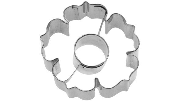 Ausstechform Rosette m. Innenkreis 2D, 5.5cm