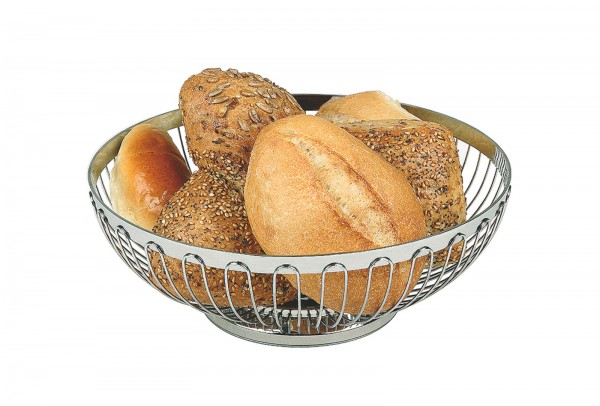 Brot und Obstkorb rund, ca. D25.5cm, Edelstahl