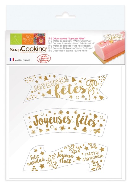 Zierpapier Joyeuses fêtes 3 Motive