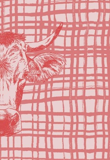 KUH MODERN Küchentuch KULTSCHTOFF rot 50x75cm