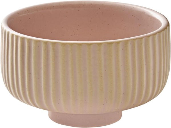 Playground Nara Schälchen rund Relief rosé D8cm 0.12lt