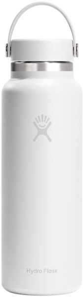 Trinkflasche Wide Flex Deckel 1183ml weiss
