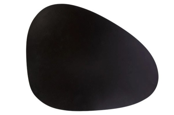 Tischset schwarz, 30.5x39cm, oval, PP