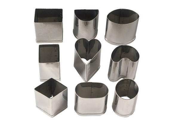Pralinen Ausstecher Set 9tlg verschiedene Formen