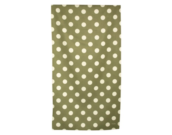 Handtuch dots olive green50cm