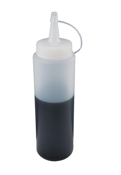 Quetschflasche transp., ca. D5cm. H18cm 0.2lt