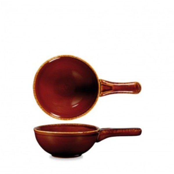 Rustic Brown tiefe Bratpfanne 24.5cm 57cl