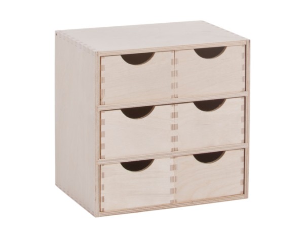Schubladenbox Birke 6-er 28cm