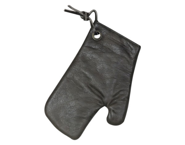 Ofenhandschuh Leder vint.grey