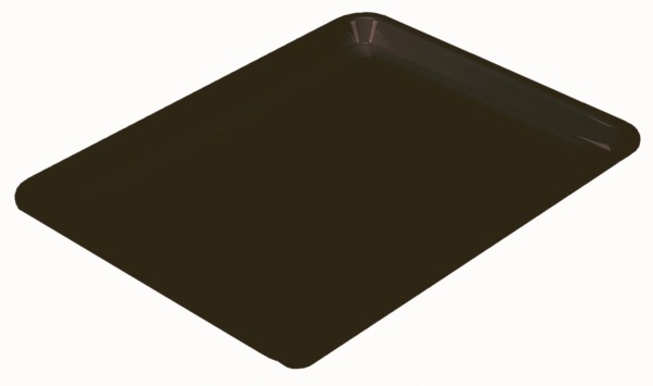 Rechteckige Schale GN1/2 26.5x32.5x1.7cm schwarz