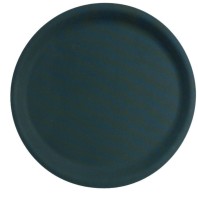 Tablett antirutschbeschichtet schwarz rund 38cm