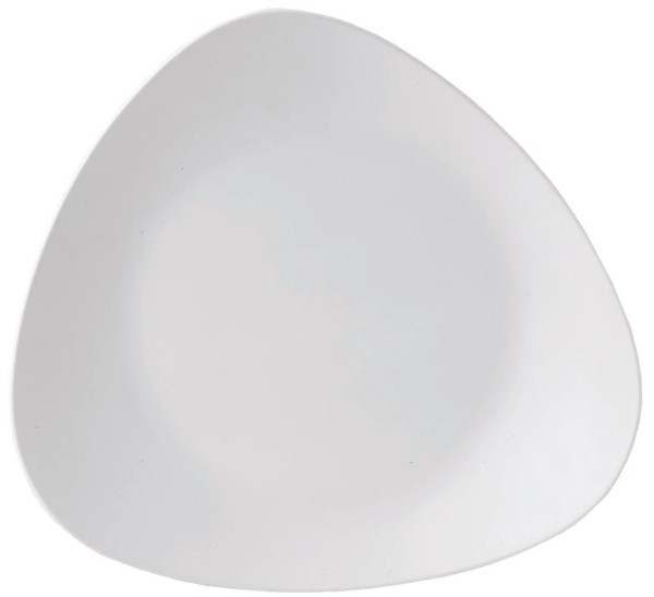 Alchemy Lotus Melamin White Triangel Teller flach 35x32.5cm