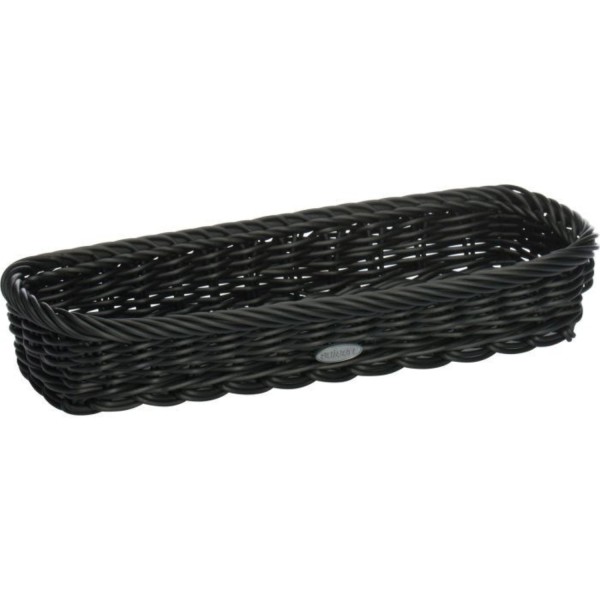 Besteckkasten schmal, schwarz, 28x11x5cm