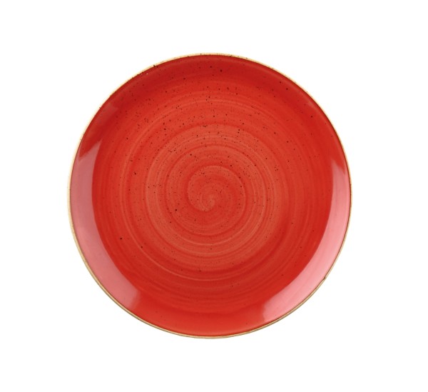 Stonecast Berry Red Coupe Teller flach 28.8cm
