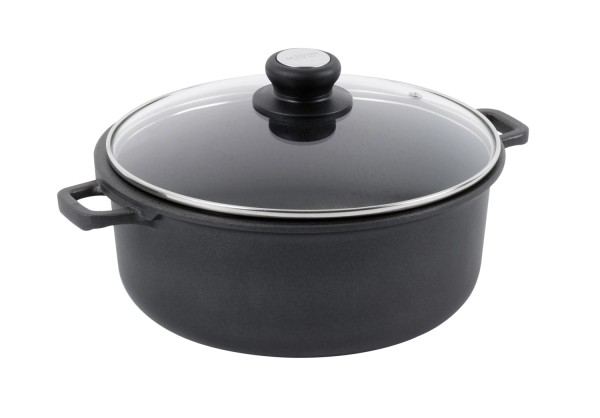 CHOC ExTREME Bratentopf Antihaft D:24cmGlasdeckel Induktion