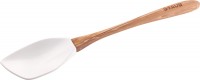 Olivenholzlöffel, Silikon, weiss, 31 cm