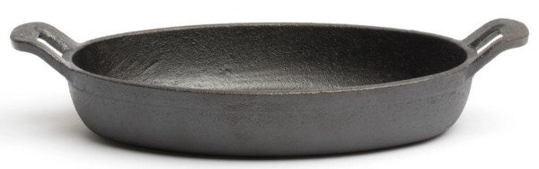 Gusseisenpfanne Mini oval 18x12.6cm H: 3.5cm