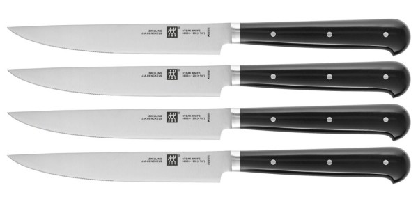 4tlg. TWIN Steakmesserset Wellenschliff 120mm