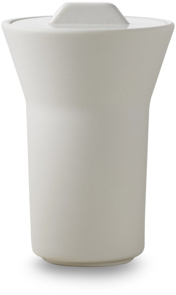 Contre-Jour Aromabecher mit Deckel 190ml alabaster weiss