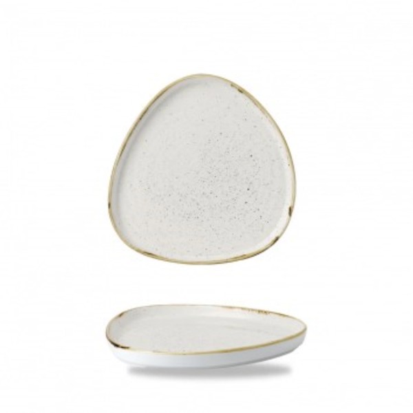 Stonecast Barley White Chefs Triangel Teller 20cm H2cm