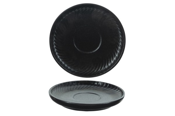 Dakota Kaffeeunterteller, schwarz, D 13cm