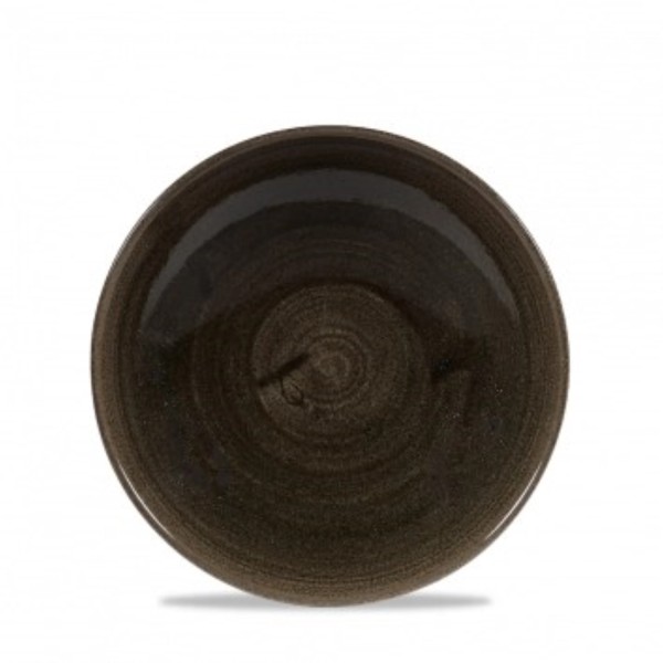 Stonecast Patina Iron Black Coupe Teller tief 18.2cm