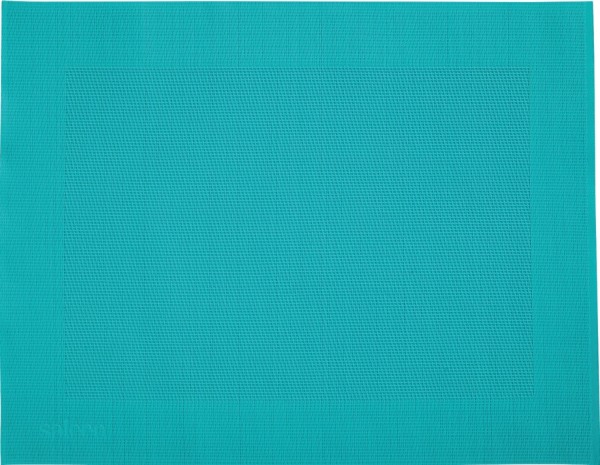 Tischset Rahmen, eckig, aquamarin, 32x42cm