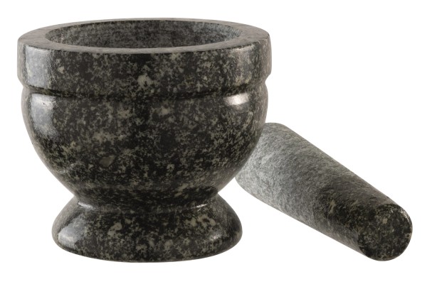 Mörser und Stössel, Grüner Granit, D14cm