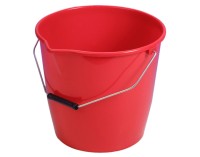 Eimer rund mit Ausguss rot 12l