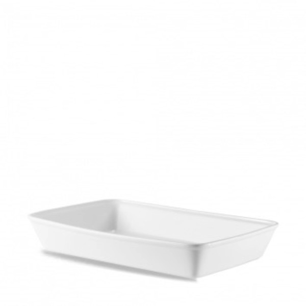 Cookware White rechteckige Backform 38x25x6.2cm 3.5lt